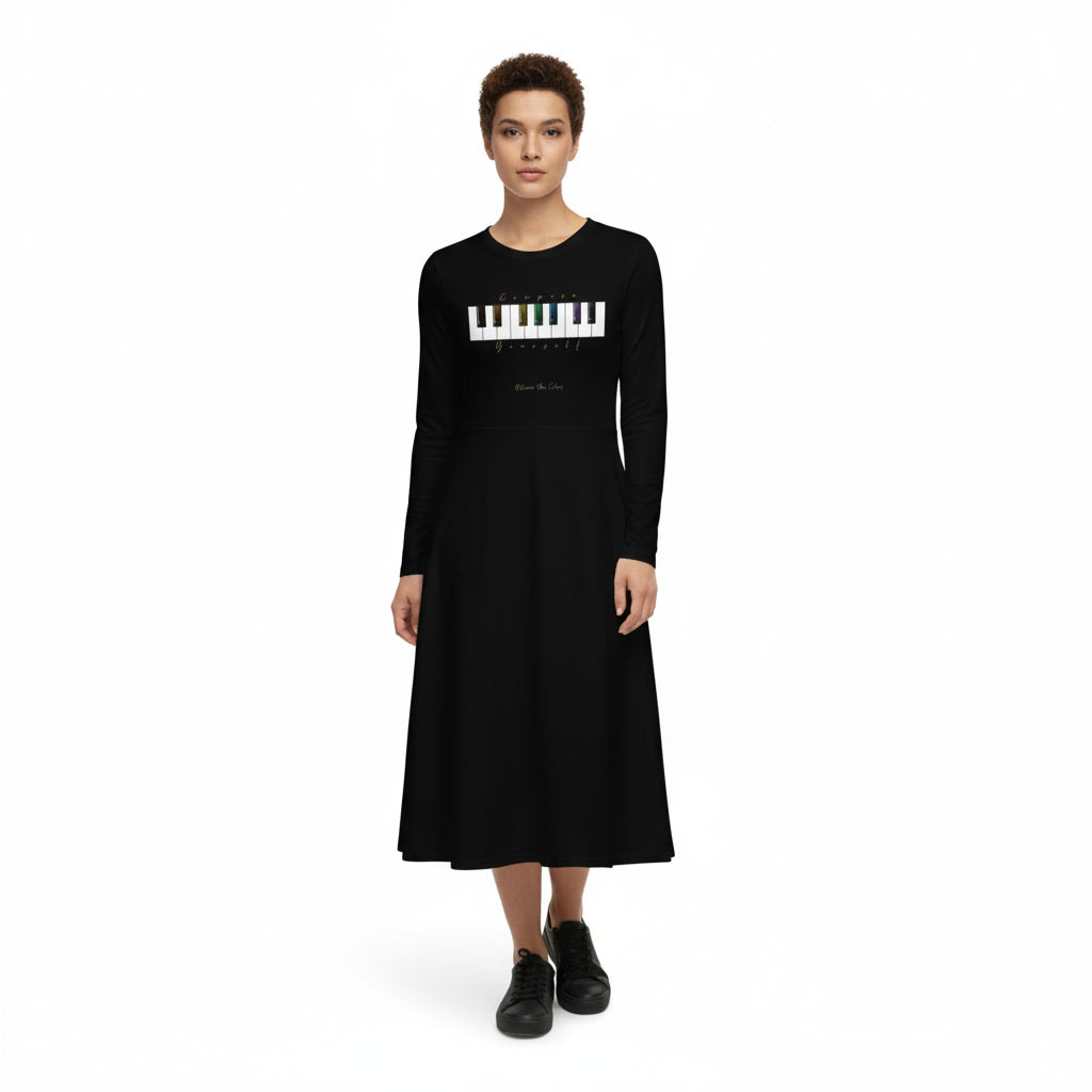 "Compose Yourself" Unisex-Midikleid