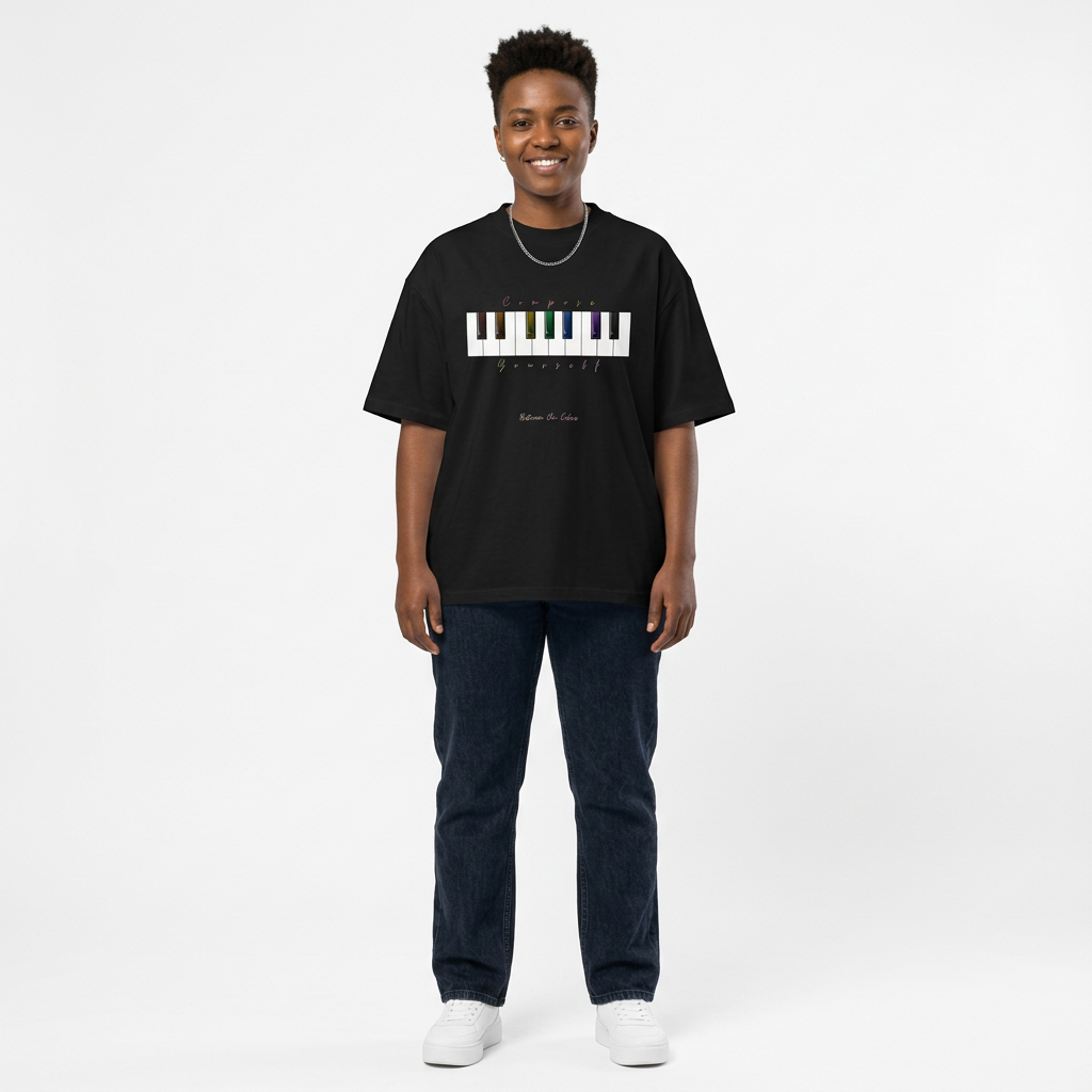 "Compose Yourself" Oversized Unisex Bio-T-Shirt