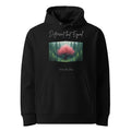 Different but Equal Unisex Bio-Hoodie schwarz Vorderansicht – non-binary Mode, LGBTQ+ Kapuzenpullover, gender-neutral fashion