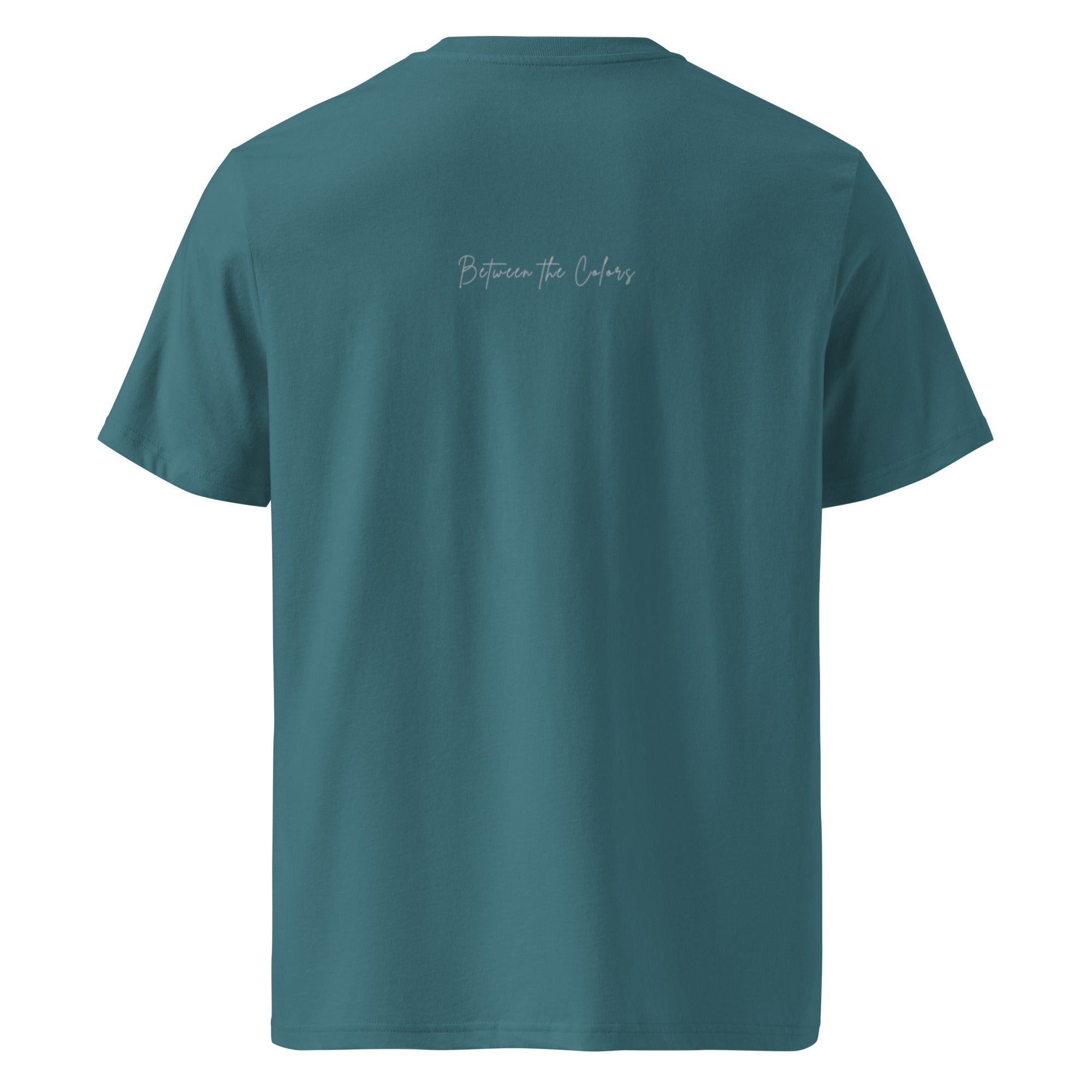 Different but Equal Unisex Bio T-Shirt in Stargazer – Rückansicht, Genderfluid Streetwear