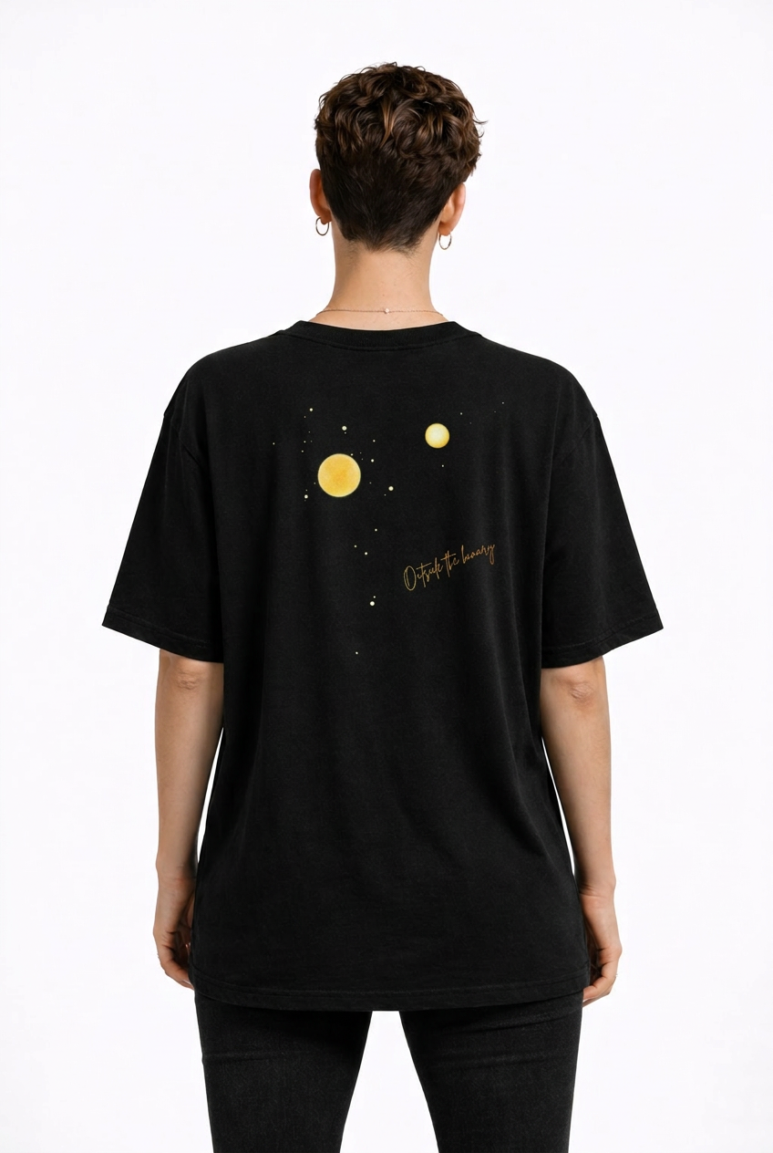 Outside the Binary Bio-T-Shirt Studiomockup – Unisex oversized Shirt, queer fashion, non-binary Style