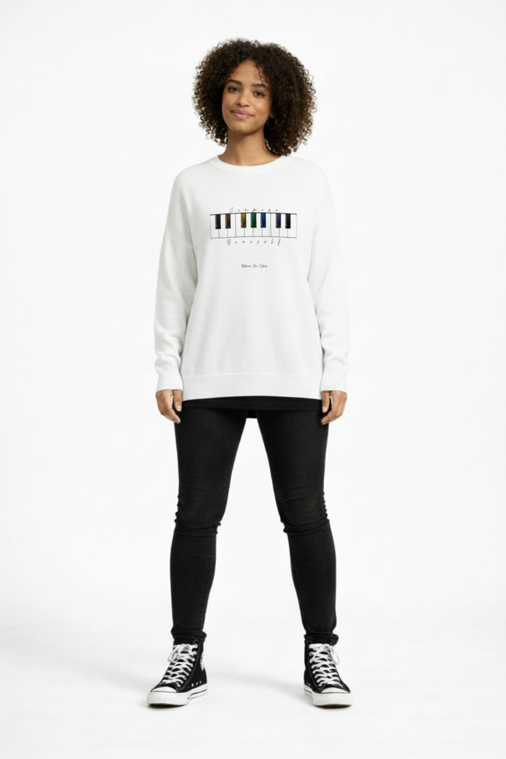 "Compose Yourself" Langärmeliges Unisex-T-Shirt