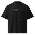 Outside the Binary Unisex Oversized T-Shirt schwarz Vorderansicht – genderfluid fashion, LGBTQ+ Shirt, gender-neutral clothing