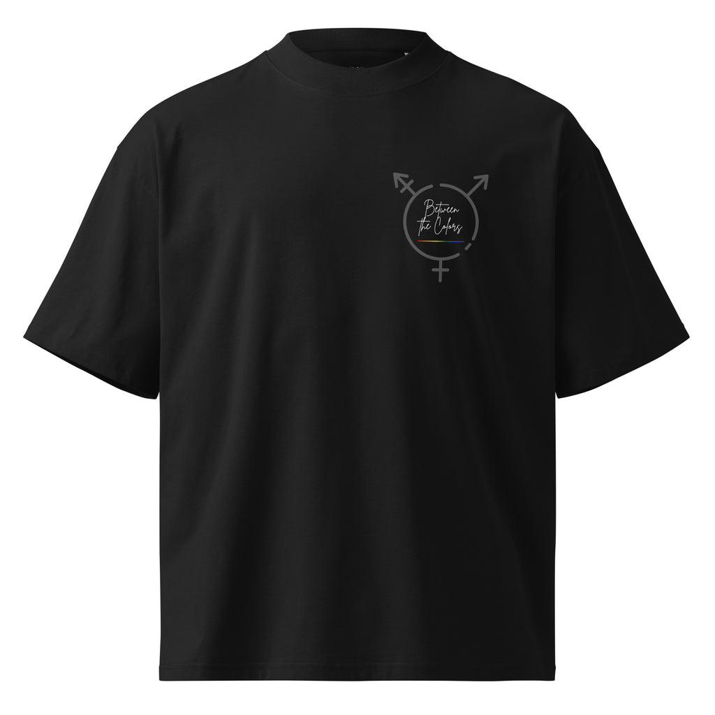 Freedom is not optional – Queer Bio-T-Shirt Oversized Unisex Schwarz