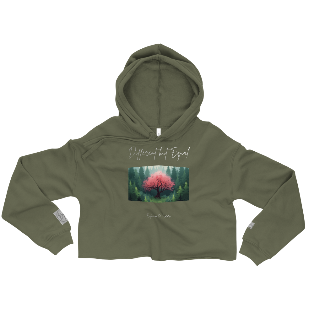 "Different but Equal" Unisex Crop-Hoodie